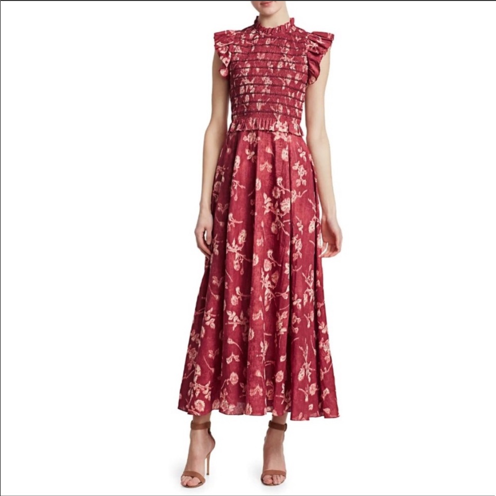 Sea New York Monet Smocked Dress 2